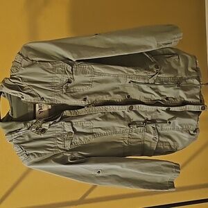 YMI brand Zip up green canvas jacket (used)